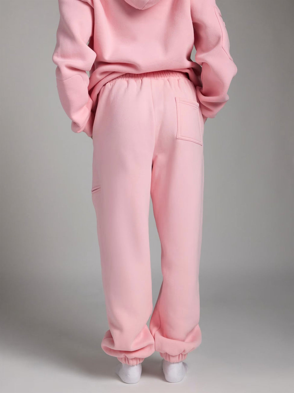 Unisex Oversized Hoodie met Oogmasker, Ritszakken op de Mouwen en Kangoeroezak